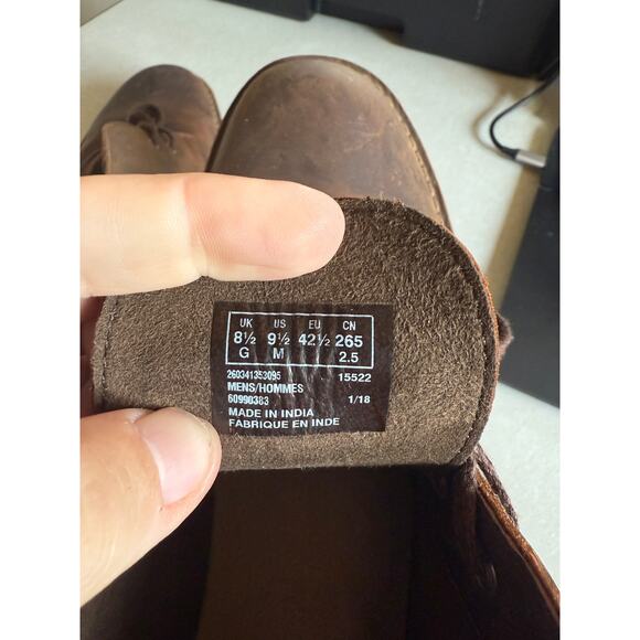 Clarks Chukka Desert Boots Brown Leather Men's 9.5 Great condition! - Picture 5 of 6